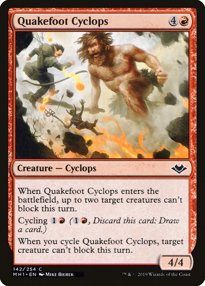 Quakefoot Cyclops [Modern Horizons] Magic: The Gathering