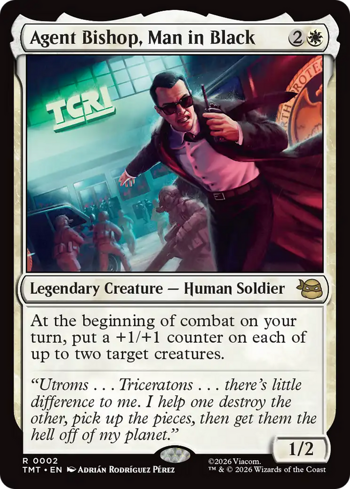Agent Bishop, Man in Black [Teenage Mutant Ninja Turtles] Magic: The Gathering