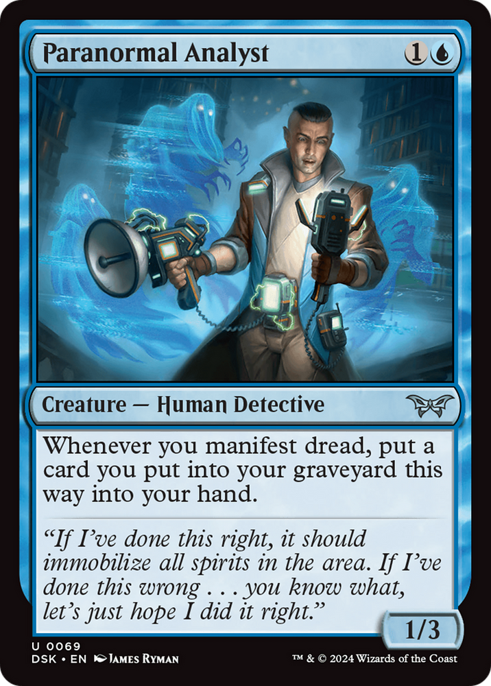 Paranormal Analyst [Duskmourn: House of Horror] Magic: The Gathering