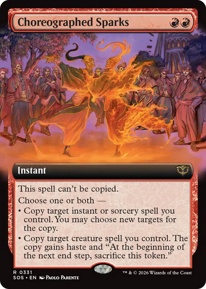 Choreographed Sparks (Extended Art) [Secrets of Strixhaven] Magic: The Gathering