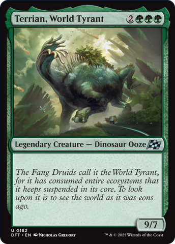 Terrian, World Tyrant [Aetherdrift] Magic: The Gathering