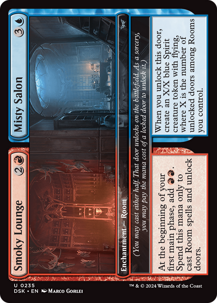 Smoky Lounge // Misty Salon [Duskmourn: House of Horror] Magic: The Gathering