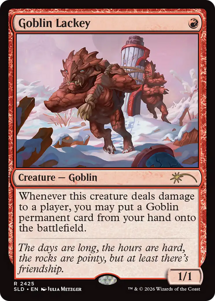 Goblin Lackey (2425) [Secret Lair Drop Series] Magic: The Gathering