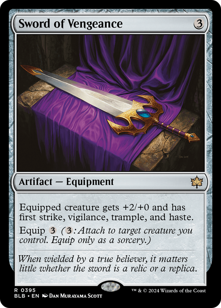 Sword of Vengeance [Bloomburrow] Magic: The Gathering