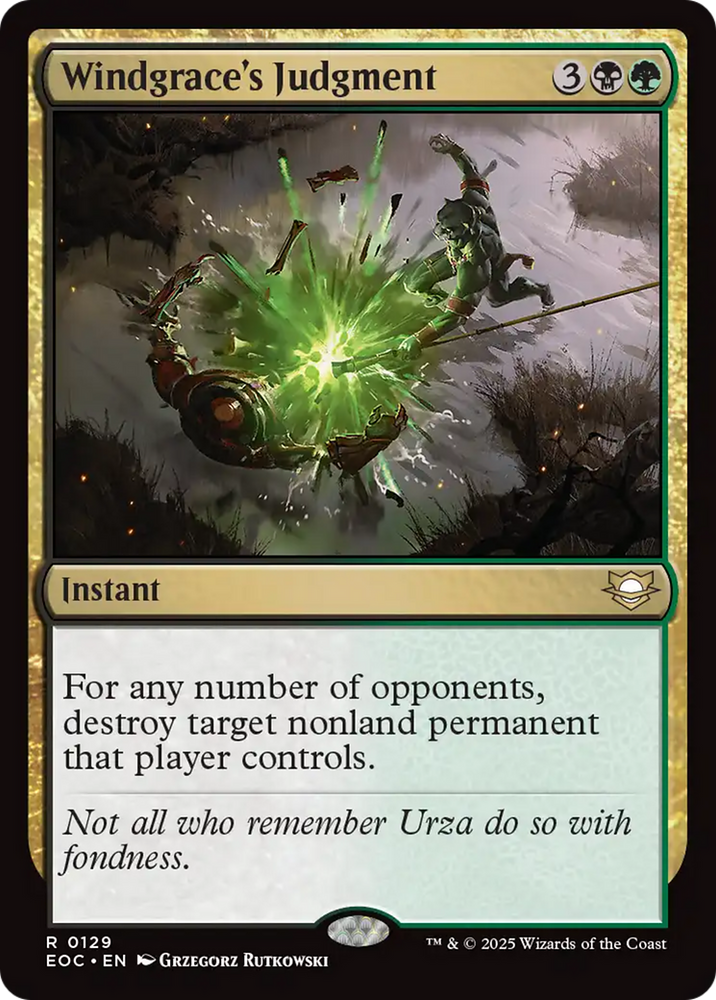 Windgrace's Judgment [Edge of Eternities Commander] Magic: The Gathering