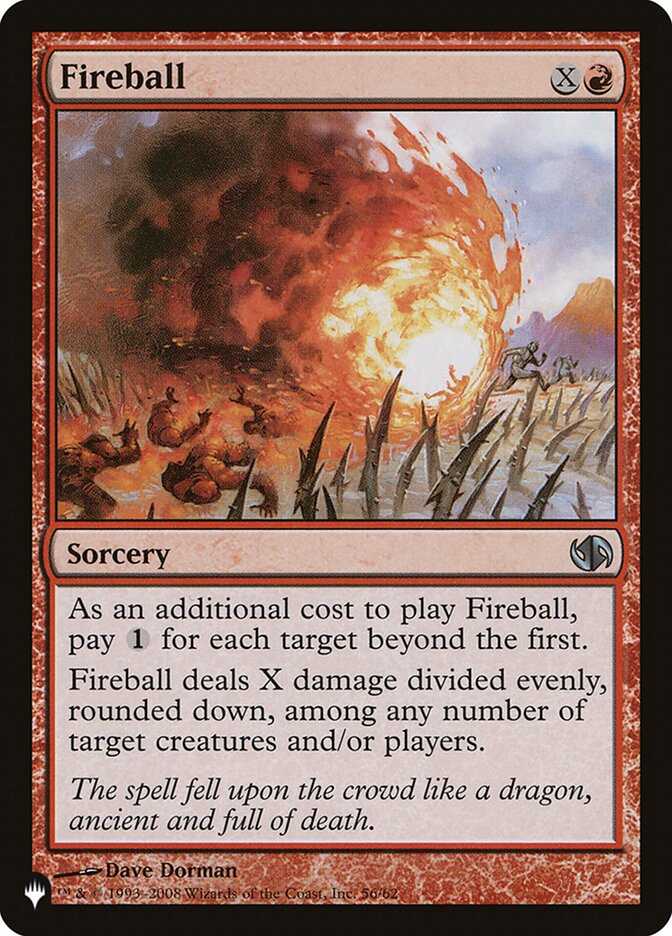 Fireball [The List] Magic: The Gathering