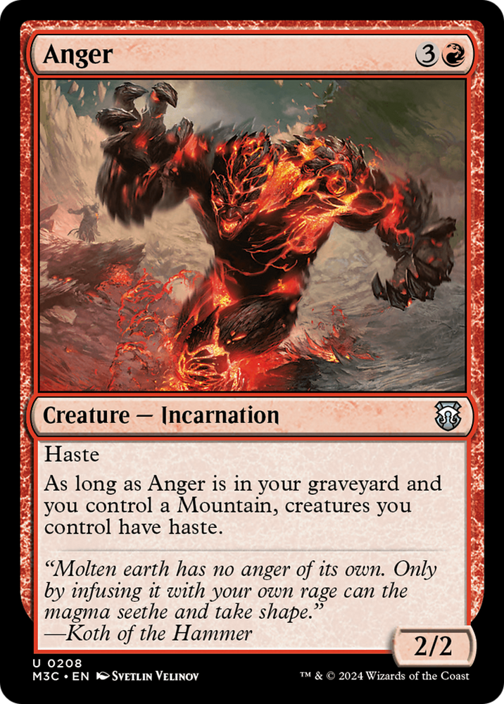 Anger [Modern Horizons 3 Commander] Magic: The Gathering