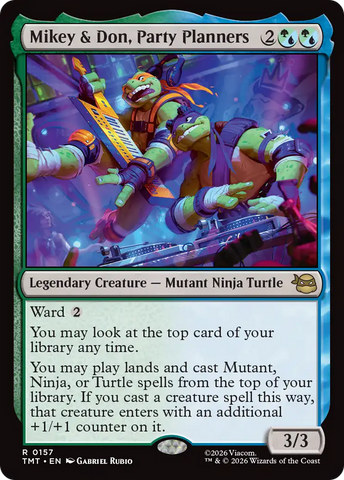 Mikey & Don, Party Planners [Teenage Mutant Ninja Turtles] Magic: The Gathering