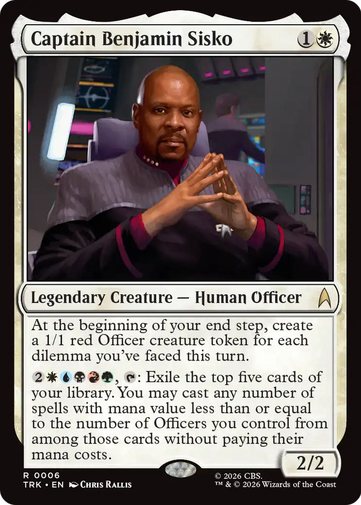 Captain Benjamin Sisko [Star Trek] Magic: The Gathering