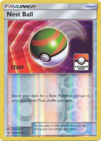 Nest Ball (123/149) (League Promo Staff) [Sun & Moon: Base Set] Pokémon