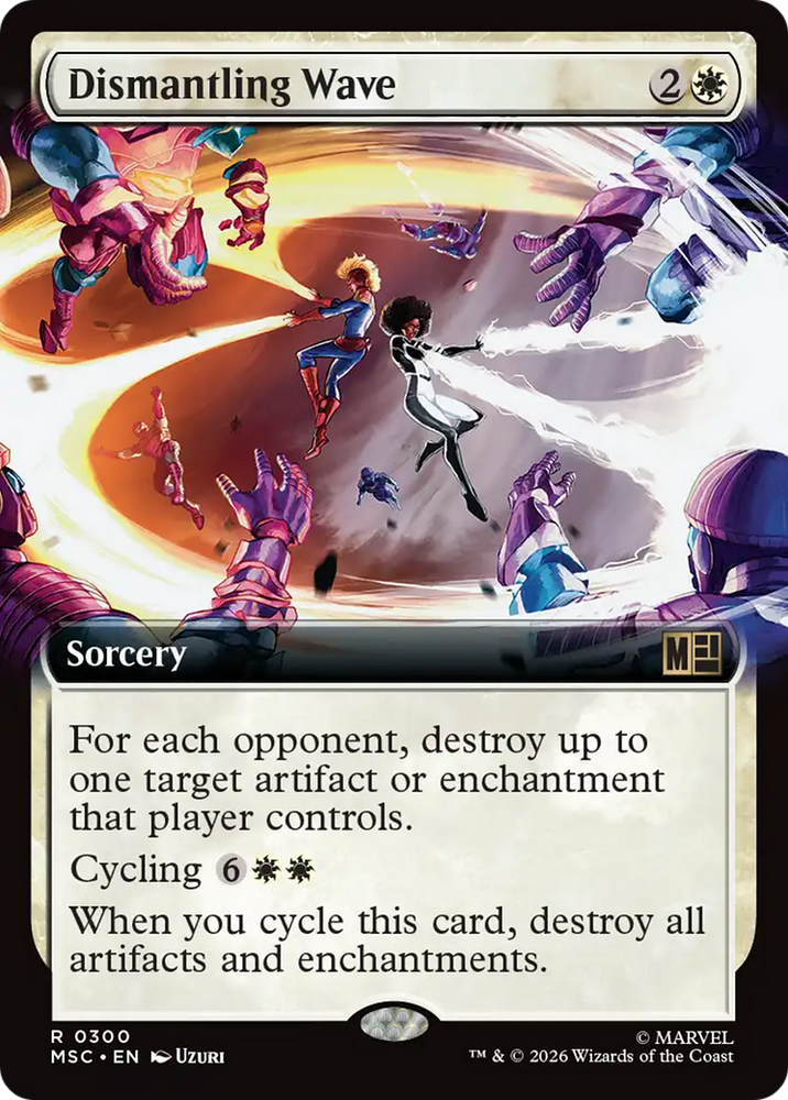 Dismantling Wave (Extended Art) [Marvel Super Heroes Commander] Magic: The Gathering