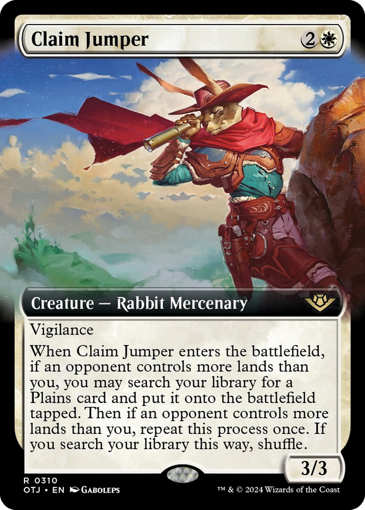 Claim Jumper (Extended Art) [Outlaws of Thunder Junction] Magic: The Gathering
