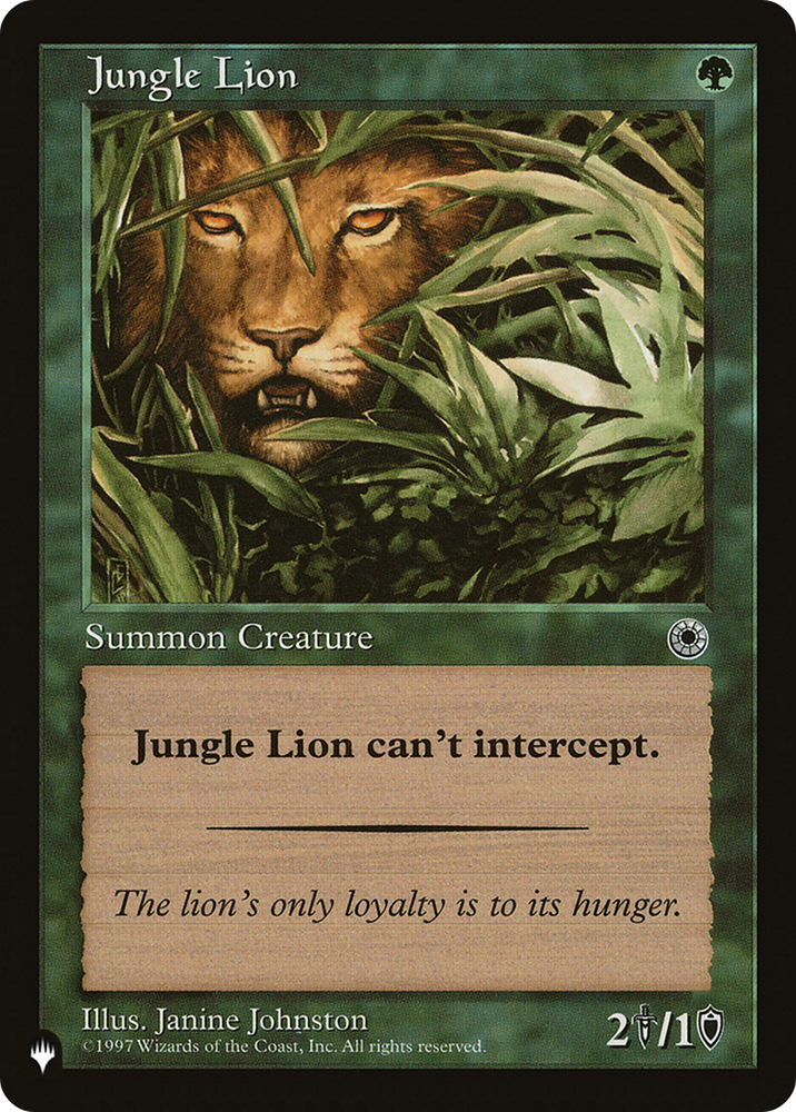 Jungle Lion [The List] Magic: The Gathering