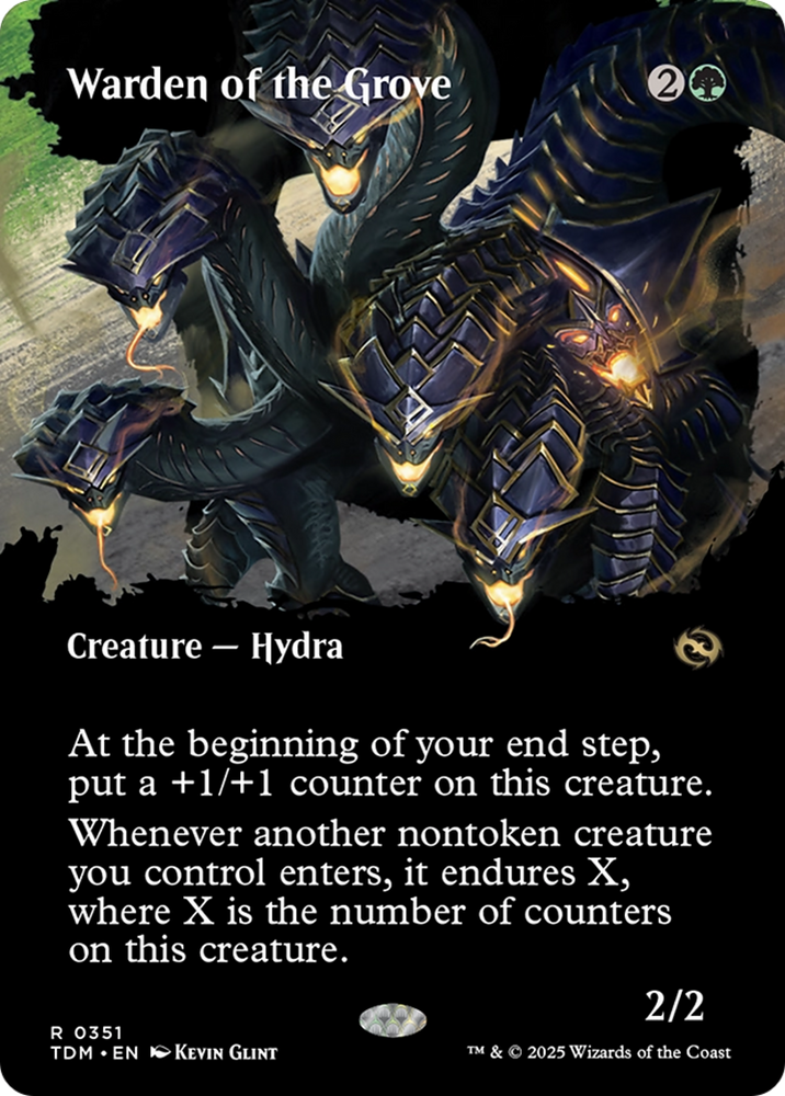 Warden of the Grove (Borderless) [Tarkir: Dragonstorm] Magic: The Gathering
