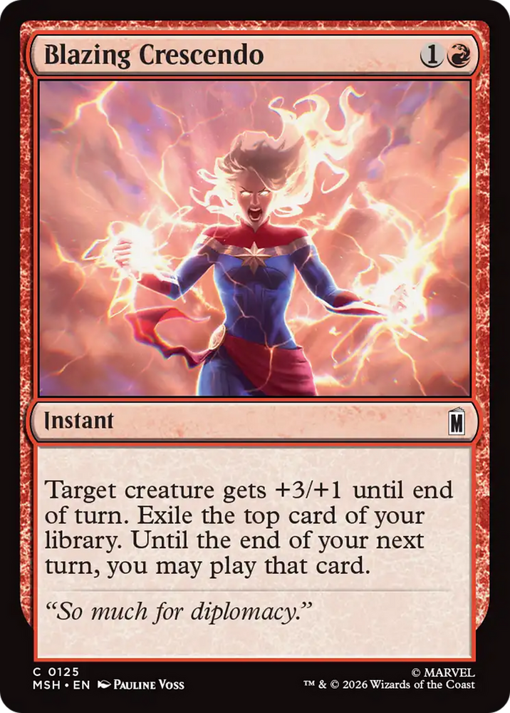 Blazing Crescendo [Marvel Super Heroes] Magic: The Gathering