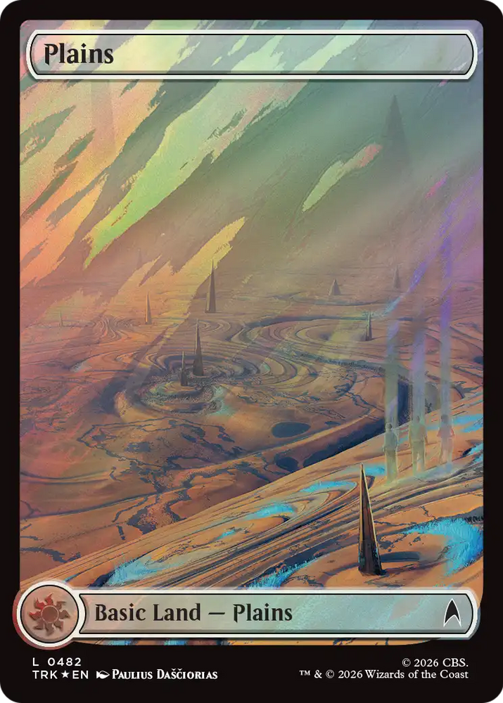 Plains (0482) (Surge Foil) [Star Trek] Magic: The Gathering