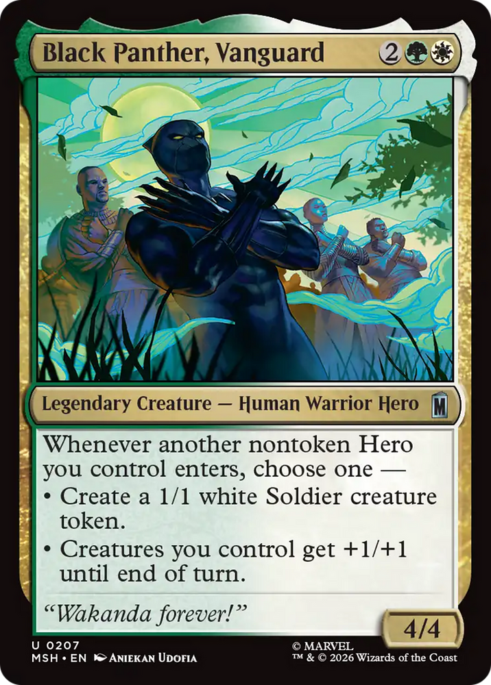 Black Panther, Vanguard [Marvel Super Heroes] Magic: The Gathering