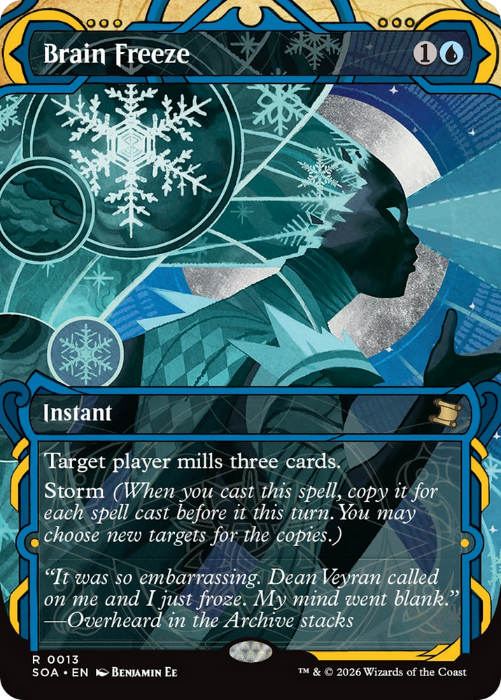 Brain Freeze [Secrets of Strixhaven: Mystical Archive] Magic: The Gathering
