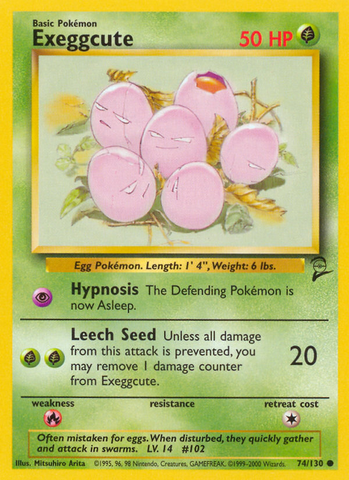 Exeggcute (74/130) [Base Set 2] Pokémon