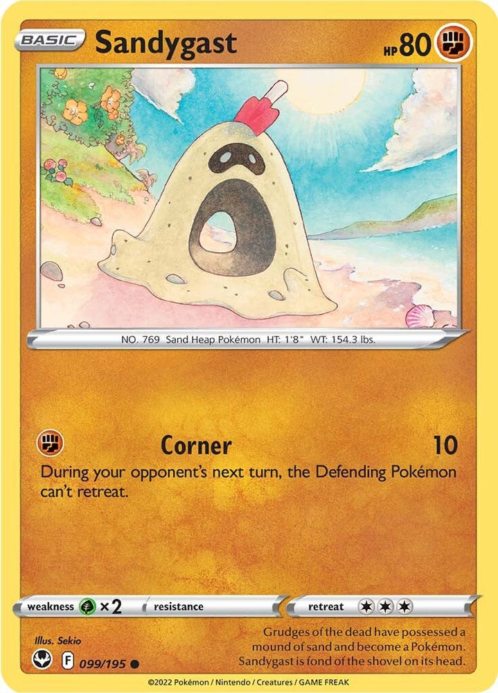 Sandygast (099/195) [Sword & Shield: Silver Tempest] Pokémon