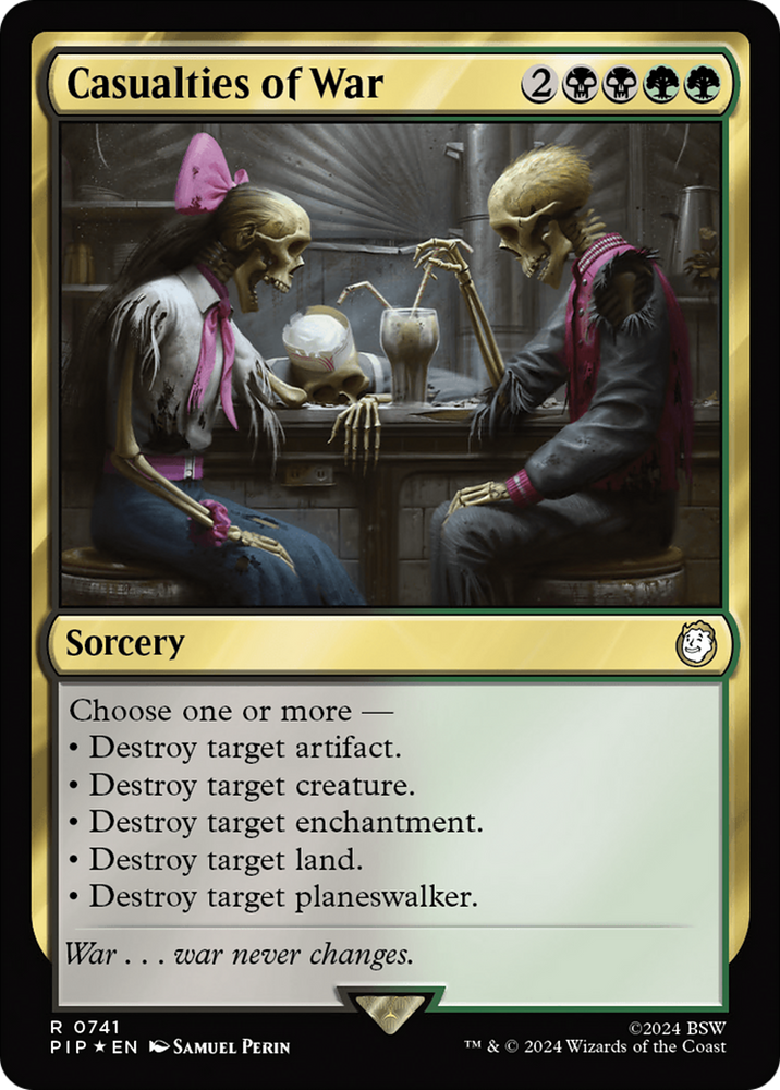 Casualties of War (Surge Foil) [Fallout] Magic: The Gathering