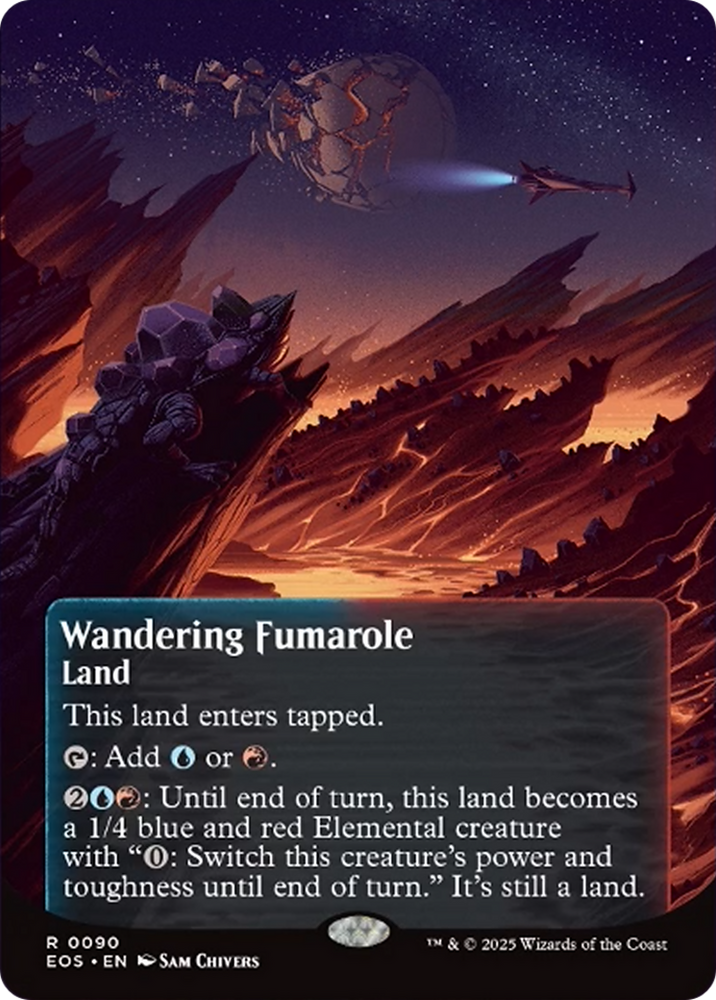 Wandering Fumarole (0090) (Borderless) [Edge of Eternities: Stellar Sights] Magic: The Gathering
