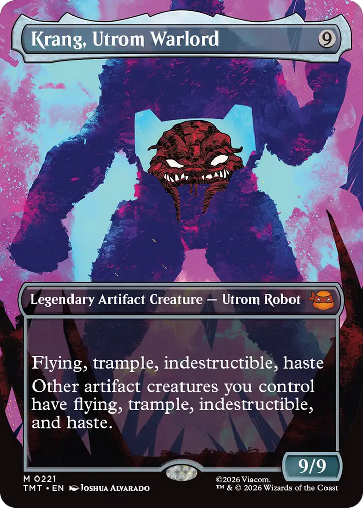 Krang, Utrom Warlord (Borderless) [Teenage Mutant Ninja Turtles] Magic: The Gathering
