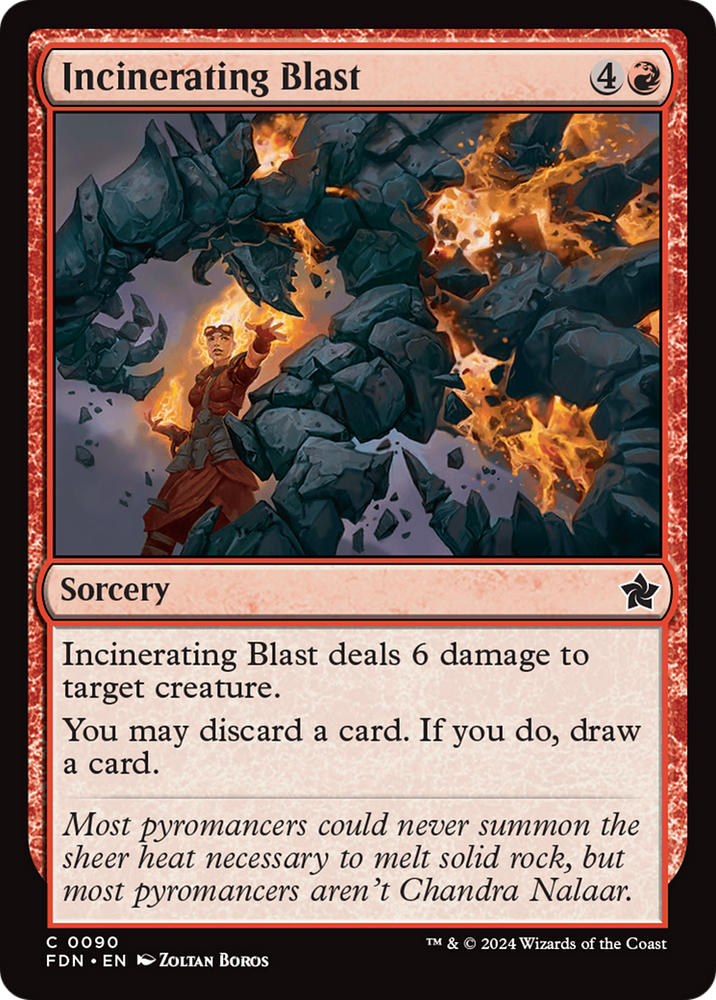 Incinerating Blast [Foundations] Magic: The Gathering