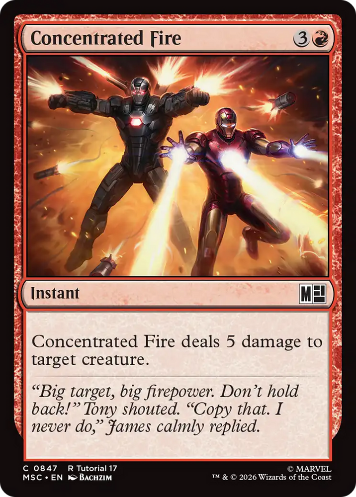 Concentrated Fire [Marvel Super Heroes Commander] Magic: The Gathering