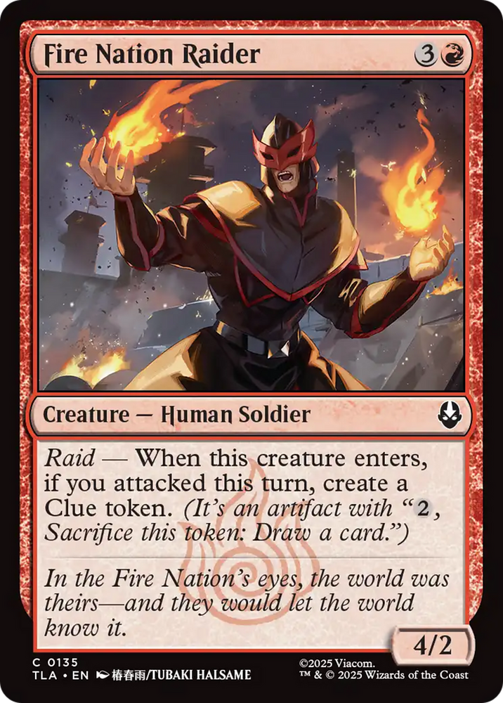 Fire Nation Raider [Avatar: The Last Airbender] Magic: The Gathering