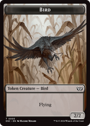 Demon // Bird Double-Sided Token [Duskmourn: House of Horror Commander Tokens] Magic: The Gathering