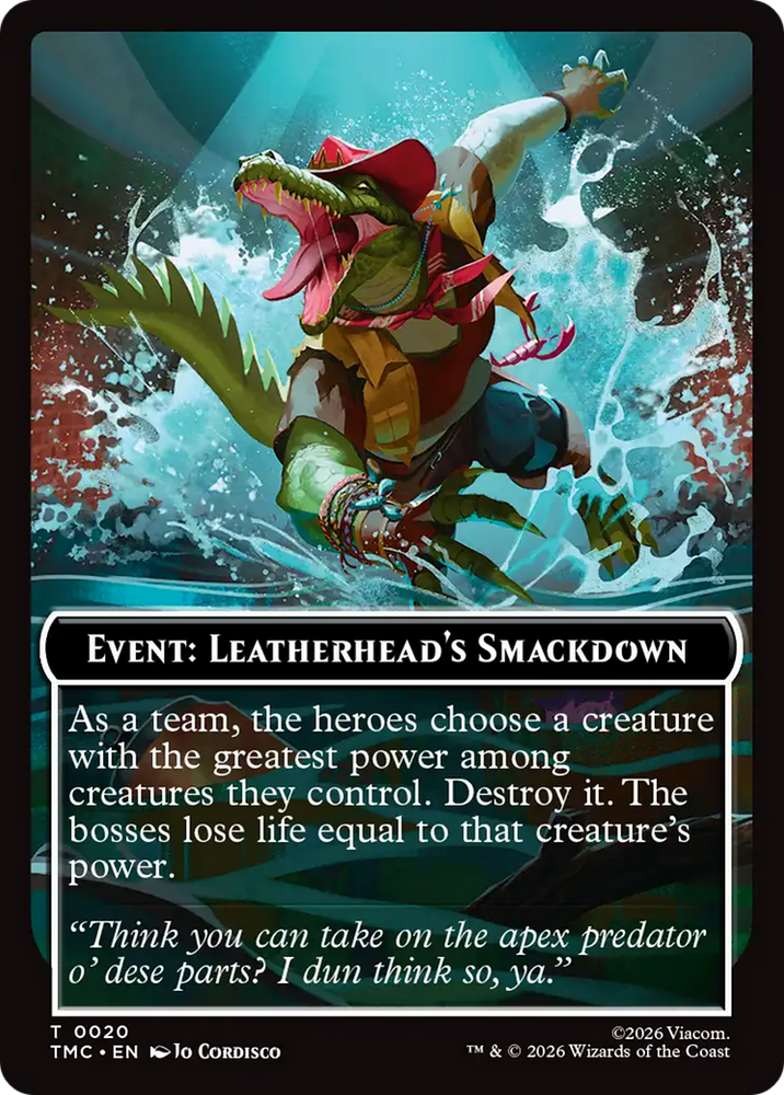 Event: Leatherhead's Smackdown [Teenage Mutant Ninja Turtles Commander Tokens] Magic: The Gathering