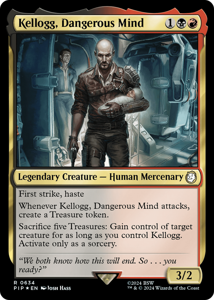 Kellogg, Dangerous Mind (Surge Foil) [Fallout] Magic: The Gathering