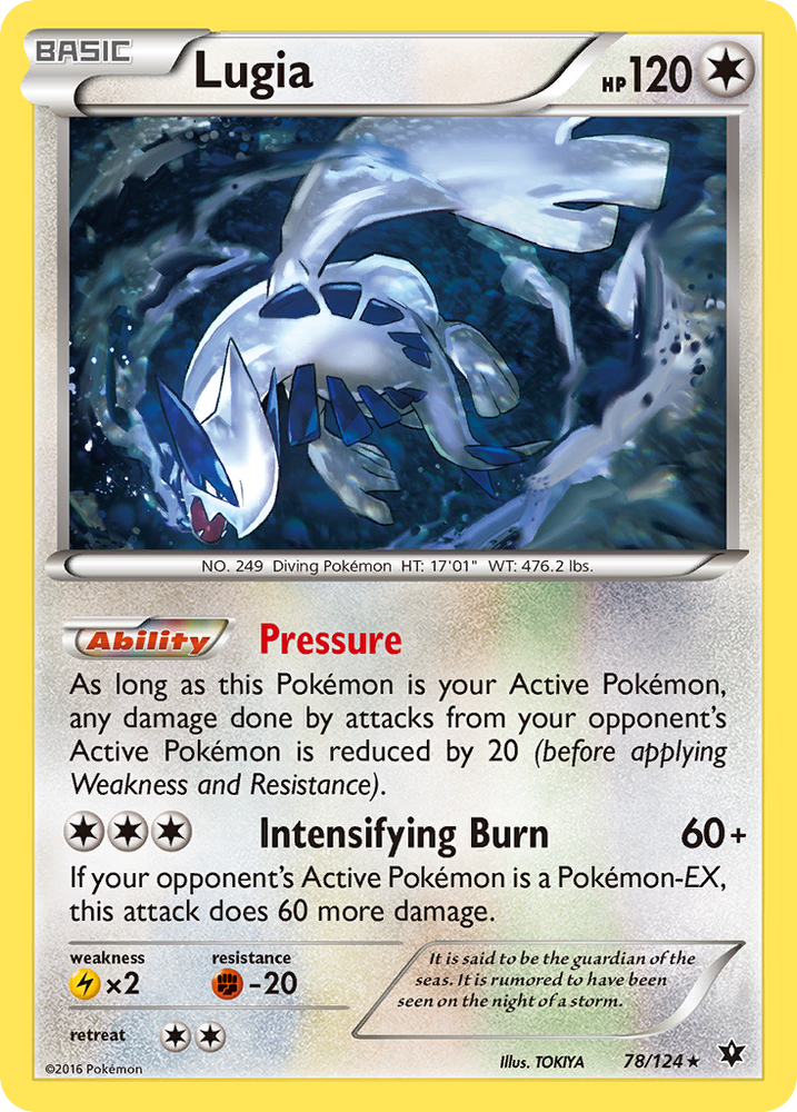 Lugia (78/124) [XY: Fates Collide] Pokémon
