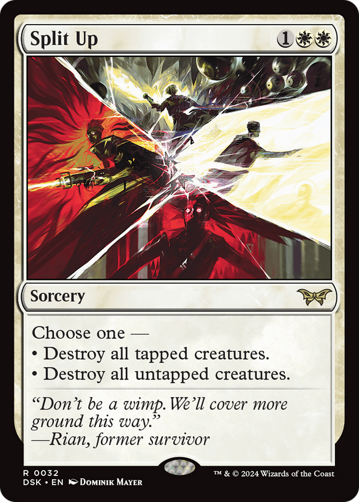 Split Up [Duskmourn: House of Horror] Magic: The Gathering