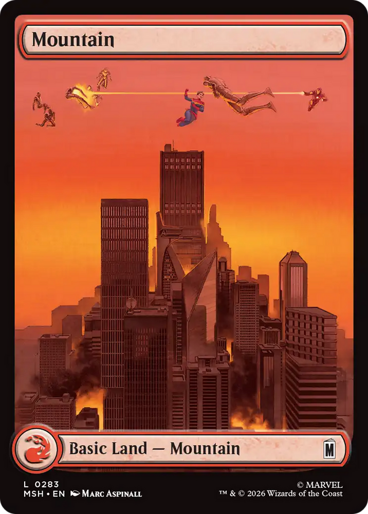 Mountain (0283) [Marvel Super Heroes] Magic: The Gathering