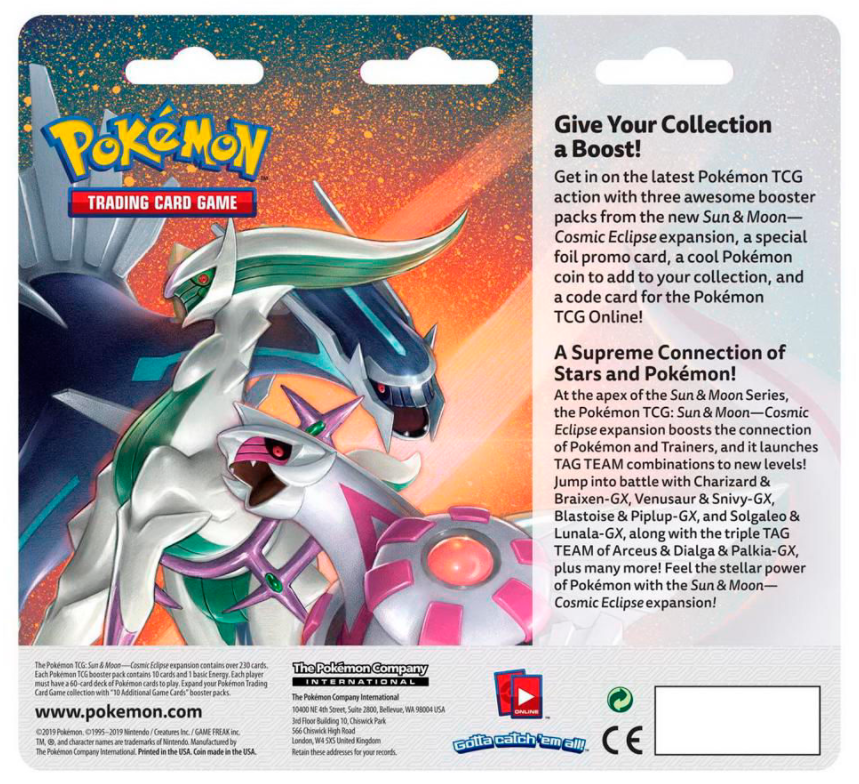 Sun & Moon: Cosmic Eclipse - 3-Pack Blister (Victini) Pokémon