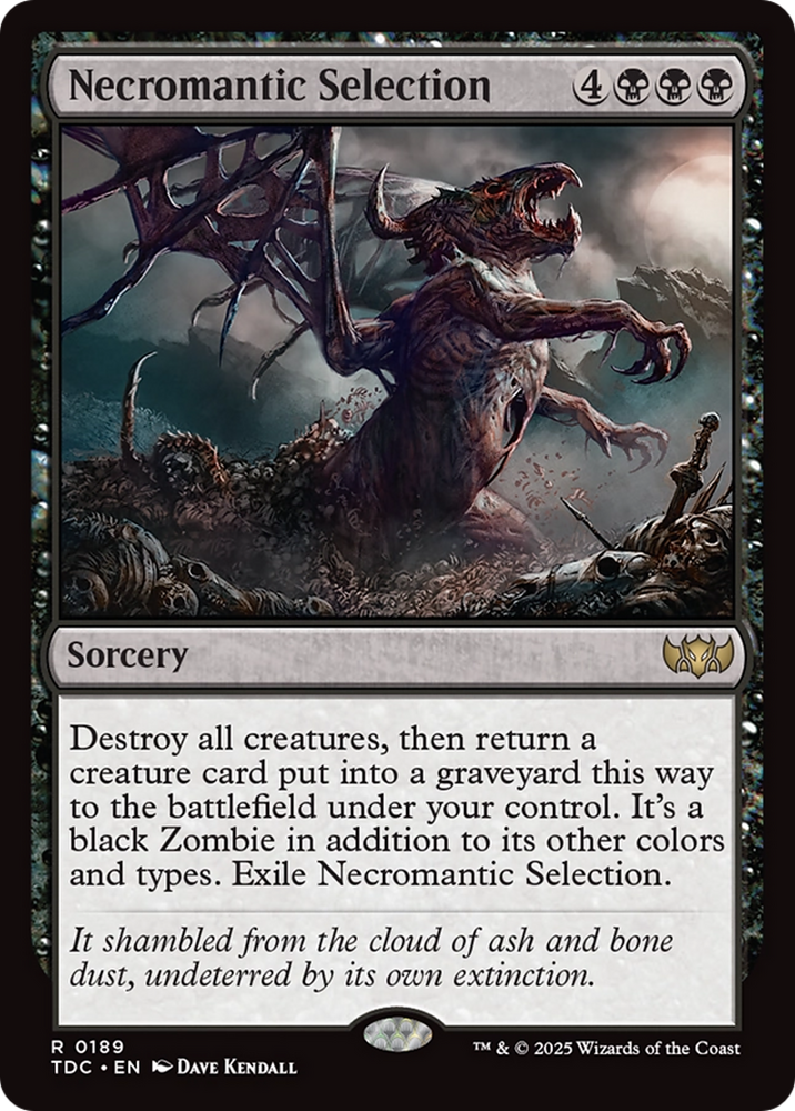 Necromantic Selection [Tarkir: Dragonstorm Commander] Magic: The Gathering