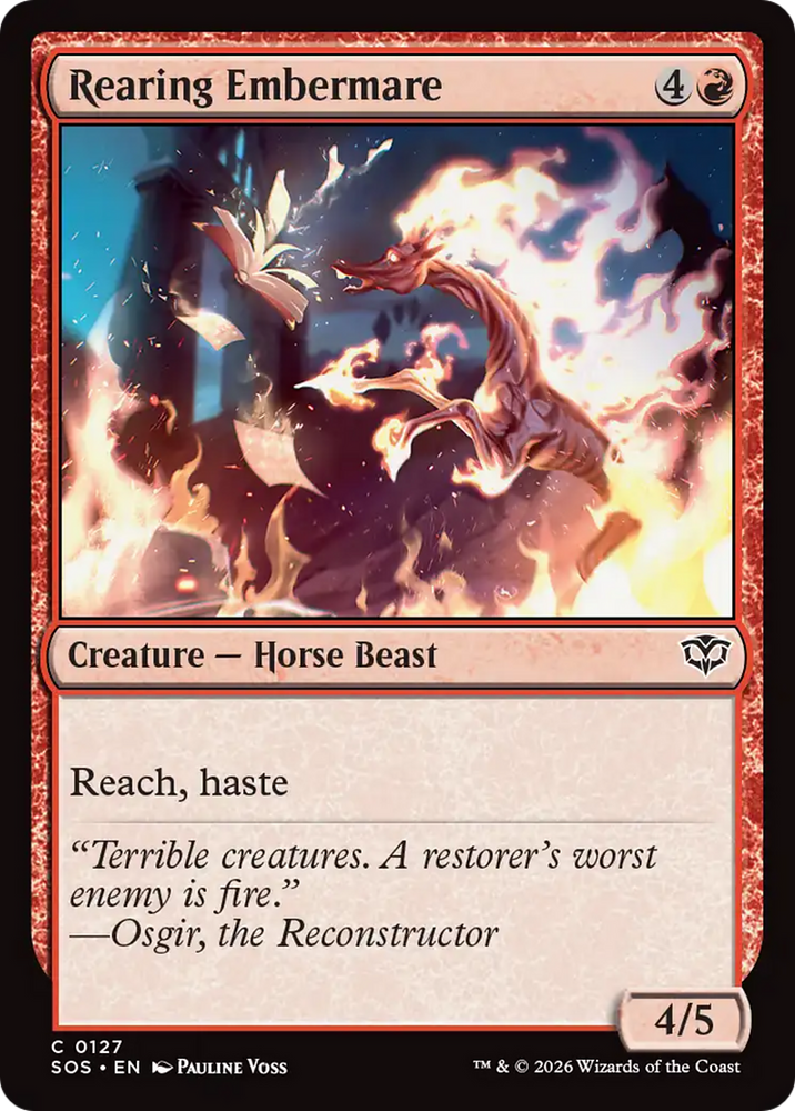 Rearing Embermare [Secrets of Strixhaven] Magic: The Gathering
