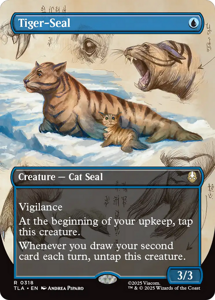 Tiger-Seal (Borderless) [Avatar: The Last Airbender] Magic: The Gathering
