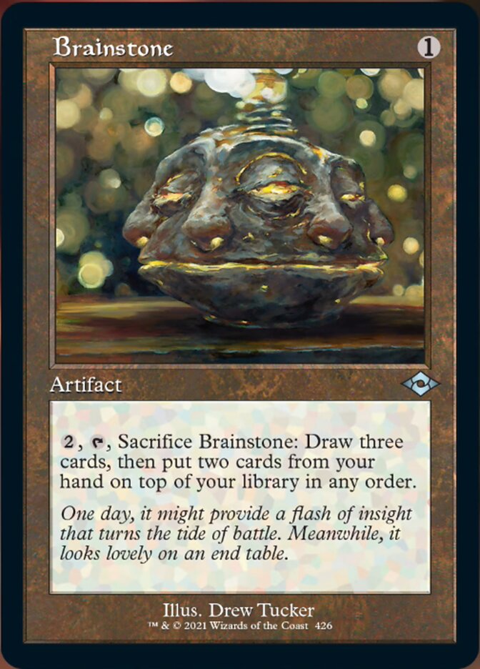 Brainstone (Retro Foil Etched) [Modern Horizons 2] Magic: The Gathering