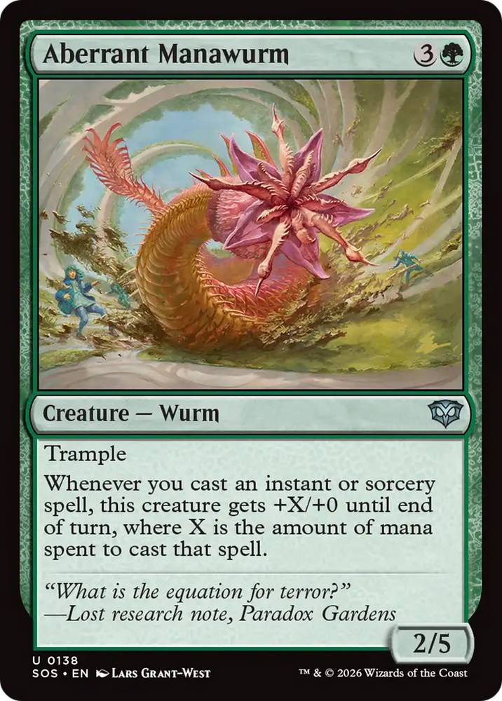 Aberrant Manawurm [Secrets of Strixhaven] Magic: The Gathering