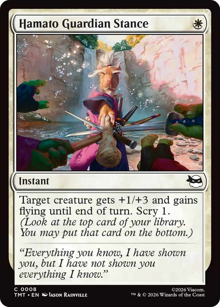 Hamato Guardian Stance [Teenage Mutant Ninja Turtles] Magic: The Gathering