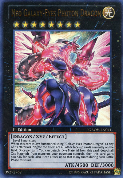Neo Galaxy-Eyes Photon Dragon [GAOV-EN041] Ultra Rare Yu-Gi-Oh!