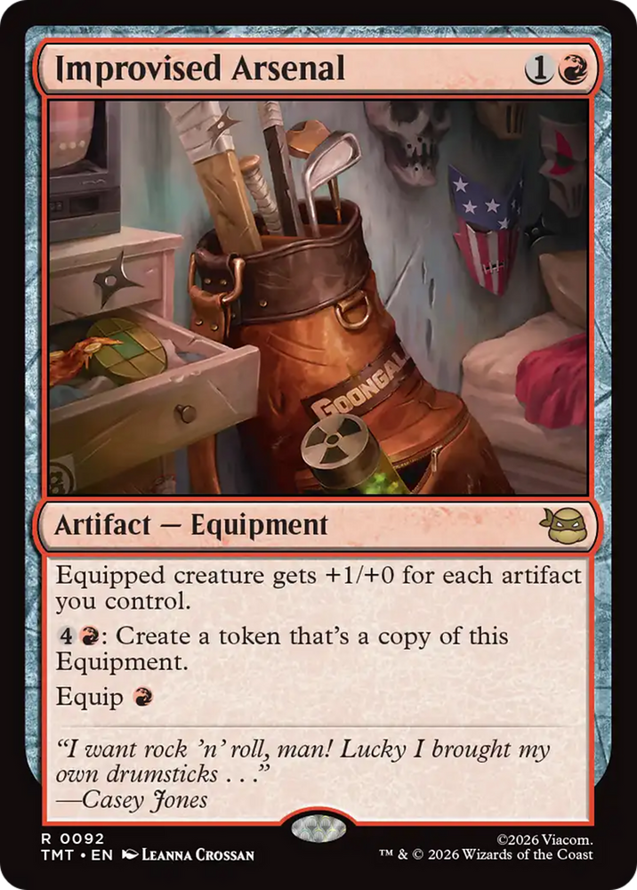 Improvised Arsenal [Teenage Mutant Ninja Turtles] Magic: The Gathering