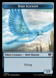 Thopter // Bird Illusion Double-Sided Token [Commander Masters Tokens] Magic: The Gathering
