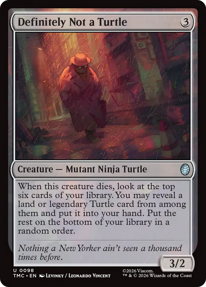 Definitely Not a Turtle [Teenage Mutant Ninja Turtles Commander] Magic: The Gathering
