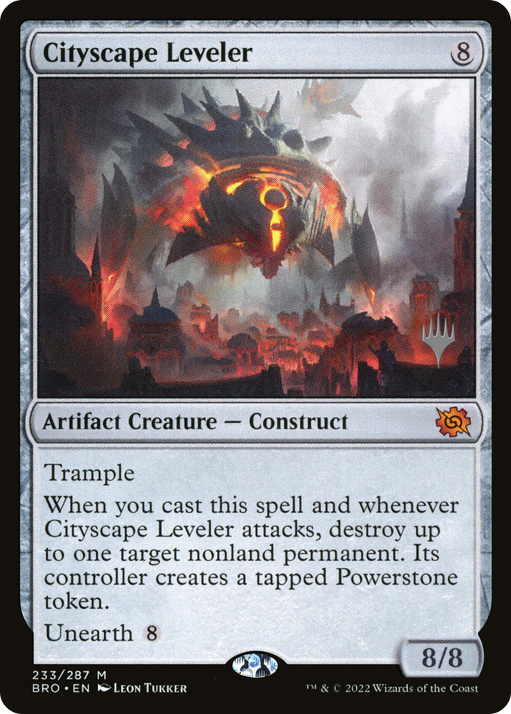 Cityscape Leveler (Promo Pack) [The Brothers' War Promos] Magic: The Gathering