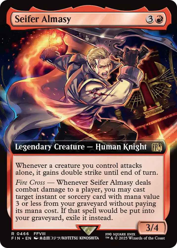 Seifer Almasy (Extended Art) [FINAL FANTASY] Magic: The Gathering