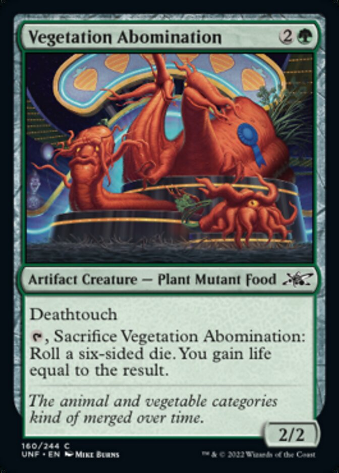 Vegetation Abomination [Unfinity] Magic: The Gathering